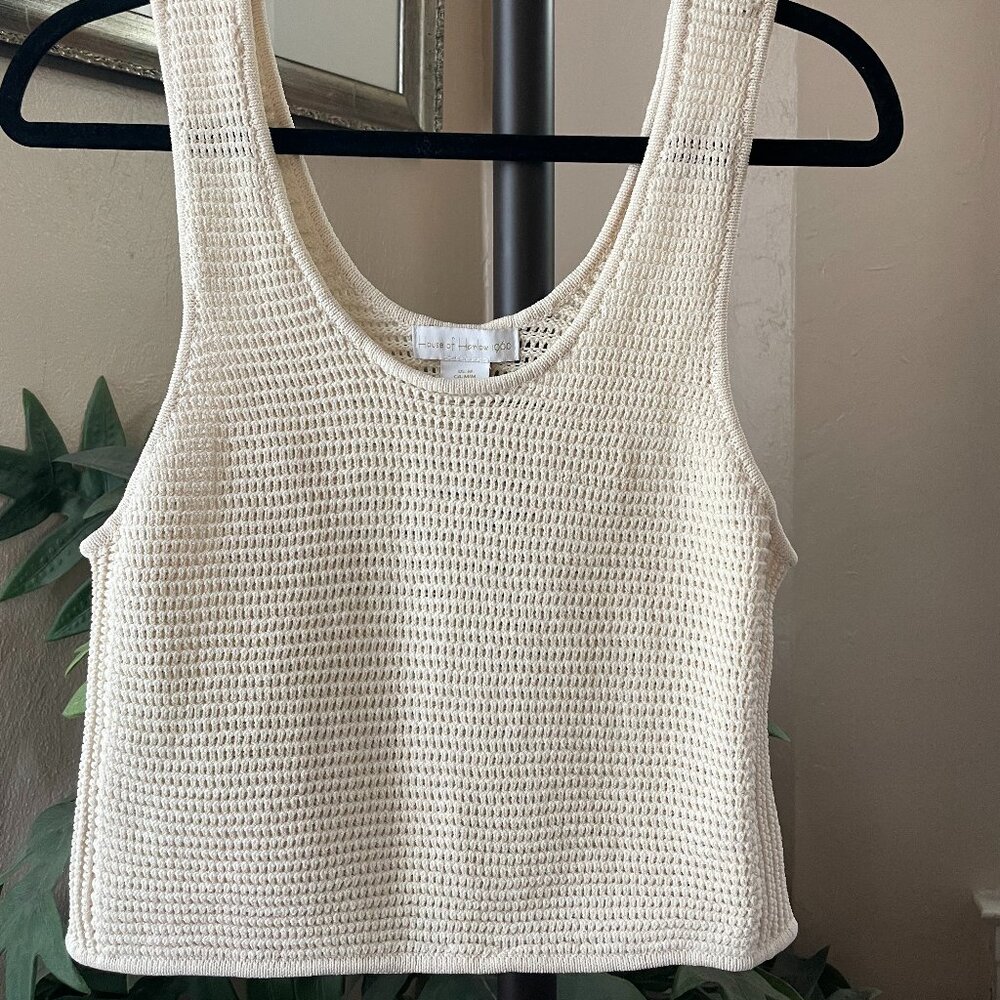 House of Harlow 1960 Open-knit Tank
